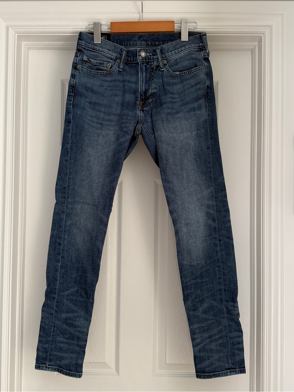 Abercrombie & Fitch Men's Skinny Jeans - Dark Blue Denim